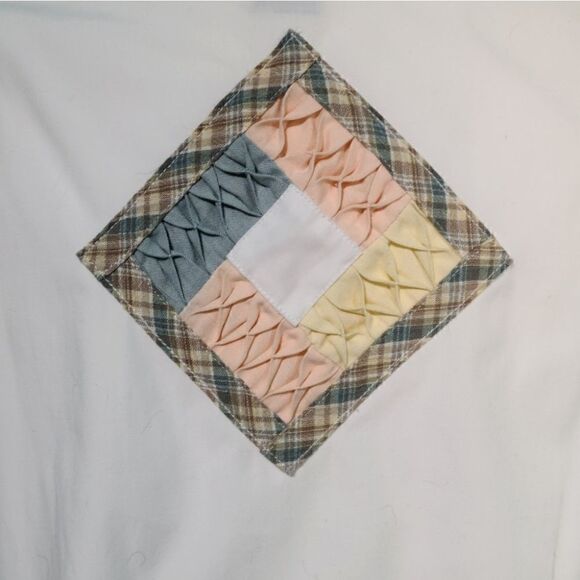 Vintage White Coloful Chevron Windbreaker Jacket S - Picture 10 of 14